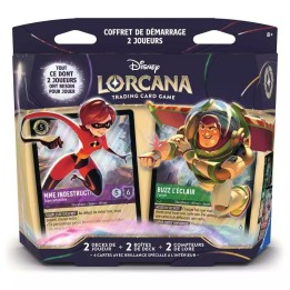 Chapitre 12 : Contrées Inconnues - Coffret de Démarrage 2 Joueurs - Madame Indestructible et Buzz l'éclair - Lorcana